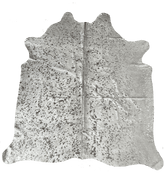 SILVER | FREE FORM HIDE RUG - area rug - KAYMANTA | Luxury Rug Makers